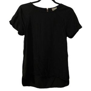 VERO MODA black blouse with back zipper, xs